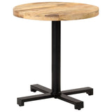 Bistro Table Round 70x75 cm Rough Mango Wood 320267