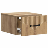 Wall-Mounted Bedside Cabinet 2 pcs Artisan Oak Engineered Wood 898954