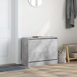 Shoe Cabinet Concrete Grey 80x34x63 cm Engineered Wood 839962