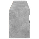 TV Wall Cabinets with LED Lights 2 pcs Concrete Grey 80x30x40 cm 837204