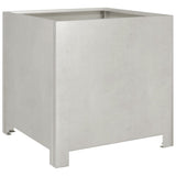 Garden Planters 2 pcs 40x40x40 cm Stainless Steel 851208
