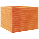 Garden Planter Wax Brown 60x60x46 cm Solid Wood Pine 3282411