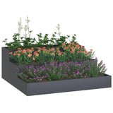 Garden Planter Anthracite 90 x 90 x 35 cm Cold-rolled Steel 865836