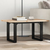 ZNTS Coffee Table O-Frame 80x50x40.5 cm Solid Wood Pine and Steel 3282728