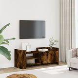 TV Cabinet Smoked Oak 100x35x40 cm Engineered Wood 848378