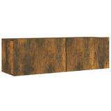 8 Piece TV Cabinet Set Smoked Oak Engineered Wood 3114227