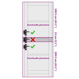Interior Door ORKDAL Brown 78 x 232 cm 4102691