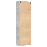 Storage Cabinet Concrete Grey 70x42.5x225 cm Engineered Wood 3281332