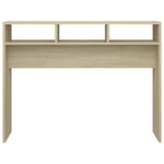 ZNTS Console Table Sonoma Oak 105x30x80 cm Engineered Wood 808308