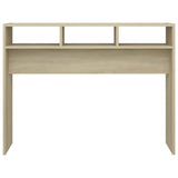 ZNTS Console Table Sonoma Oak 105x30x80 cm Engineered Wood 808308