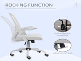 Mesh Office Chair, Computer Desk Chair with Flip-up Armrests, Lumbar Back Support and Swivel Wheels, T3398P344196