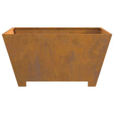 Fire Pit Brown 80 x 80 x 40 cm Weathering Steel 858969