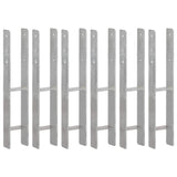 Fence Anchors 6 pcs Silver 10x6x60 cm Galvanised Steel 145303