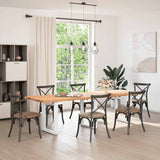 Dining Table Legs U-Shaped 3 pcs White 70x cm Steel 4013201