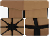 Gazebo 4 x 3 m Beige Polyester and Steel 190 gsm 900373