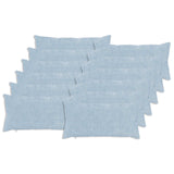 Cushion Cover 12 pcs HEERLEN Light Blue 40 x 80 cm 910224