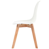 Dining Chairs 2 pcs White Plastic 244771