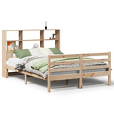 Bookcase Bed without Mattress 160x200 cm Solid Wood Pine 3321903