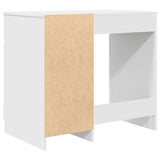 Desk White 86x49x76 cm Engineered Wood 861823