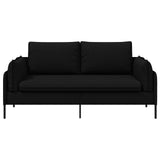 2-Seater Sofa Black 188 x 81 x 89 cm Fabric 42048601