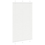 Pleated Blind White 120x200 cm Fabric Width 119.4 cm Polyester 4015521