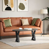 Coffee Table Legs 2 pcs Black 38x cm Steel 4012700