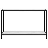 Console Table White 120x35x75 cm Tempered Glass 322841