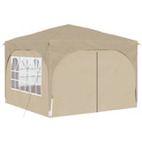 Pop-up Party Tent 290 x 290 x 245 cm Cream 42019867