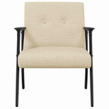 Armchair Cream 59 x 75 x 78 cm Fabric 42017696
