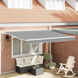 Awning Manual White 3 x 2.5 m Metal 313209