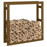 Firewood Rack Honey Brown 100x25x100 cm Solid Wood Pine 822425
