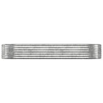 Garden Raised Bed Galvanised Steel 249x100x36 cm Silver 318997