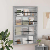 Magazine Rack with Shelf 2 pcs Grey Sonoma 100 x 12 x 70 cm 890859
