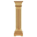 ZNTS Classic Square Pillar Plant Stand Light Wood 17x17x66 cm MDF 323968