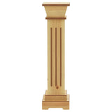 ZNTS Classic Square Pillar Plant Stand Light Wood 17x17x66 cm MDF 323968