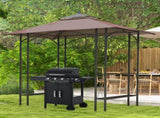 2.5 x 1.5m BBQ Tent Canopy Patio Outdoor Awning Gazebo Party Sun Shelter - Coffee T3398P324010