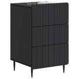 Bedside Cabinet Black 43x 41 x 68 cm Engineered Wood 894326