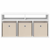 Lowboard with Drawer White 87 x 27.5 x 43 cm 8000580