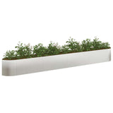 Raised Garden Bed Stainless Steel 380 x 40x 40 cm Steel 8011737