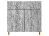Sideboard Grey Sonoma 66 x 34.5 x 90 cm Engineered Wood 895101