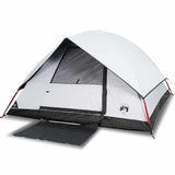 Camping Tent Dome 4-Person White Blackout Fabric Waterproof 94702