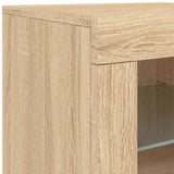 Sideboard with LED Lights Sonoma Oak 123x37x67 cm 3209060
