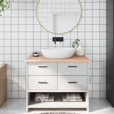 Bathroom Countertop 100x60x2 cm Untreated Solid Wood 3156038