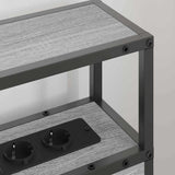 Storage Headboard with Shelf Grey sonoma 100 cm Engineered wood 859738