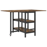 Dinning Table 122 x 80 x 76.5 cm Engineered Wood Smoked Oak 8006039