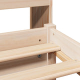 Bookcase Bed without Mattress 90x200cm Solid Wood Pine 3322413