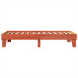 Bed Frame without Mattress Wax Brown 90x200 cm Solid Wood Pine 855366