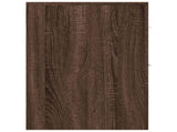 Narrow Bathroom Cupboard with Wheels Brown Oak Engineered Wood 855283
