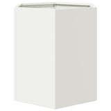 Garden Planter 2 pcs White Hexagon 46x40x45 cm Steel 851111