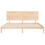 Bed Frame without Mattress Super King Size Solid Wood Pine 3193676